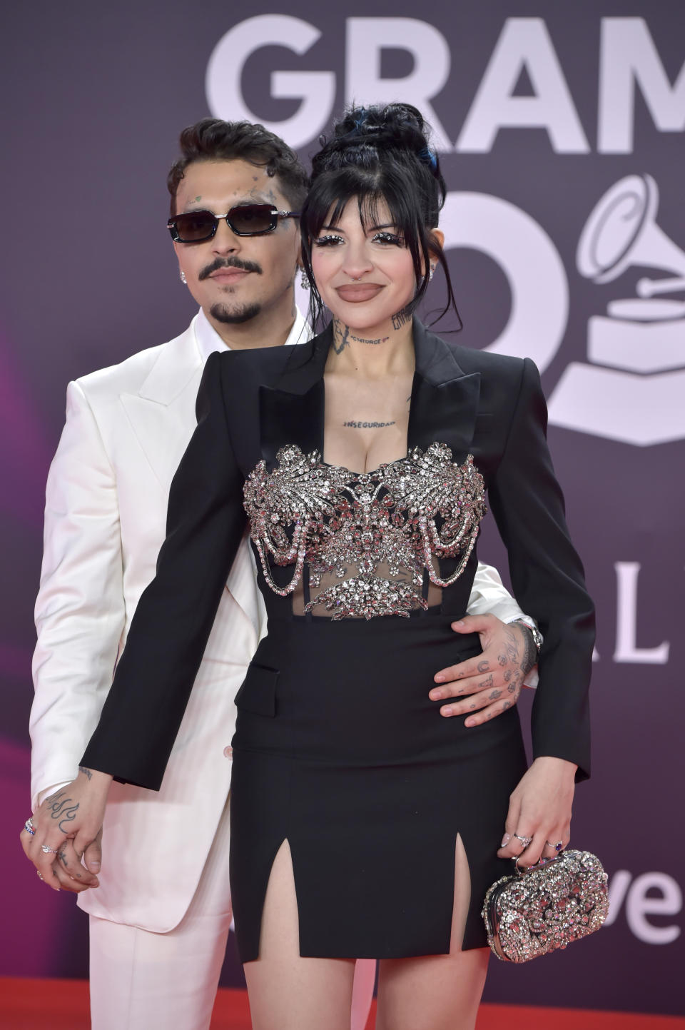 Latin Grammy 2023: Christian Nodal y Cazzu (Juan Naharro Gimenez/Getty Images)