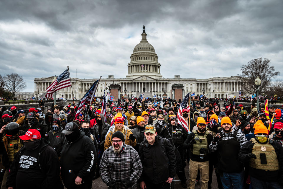 Pro-Trump protesters gather in front of the U.S. Capitol Building on Jan. 6, 2021 in Washington, DC. (Jon Cherry / Getty Images file)