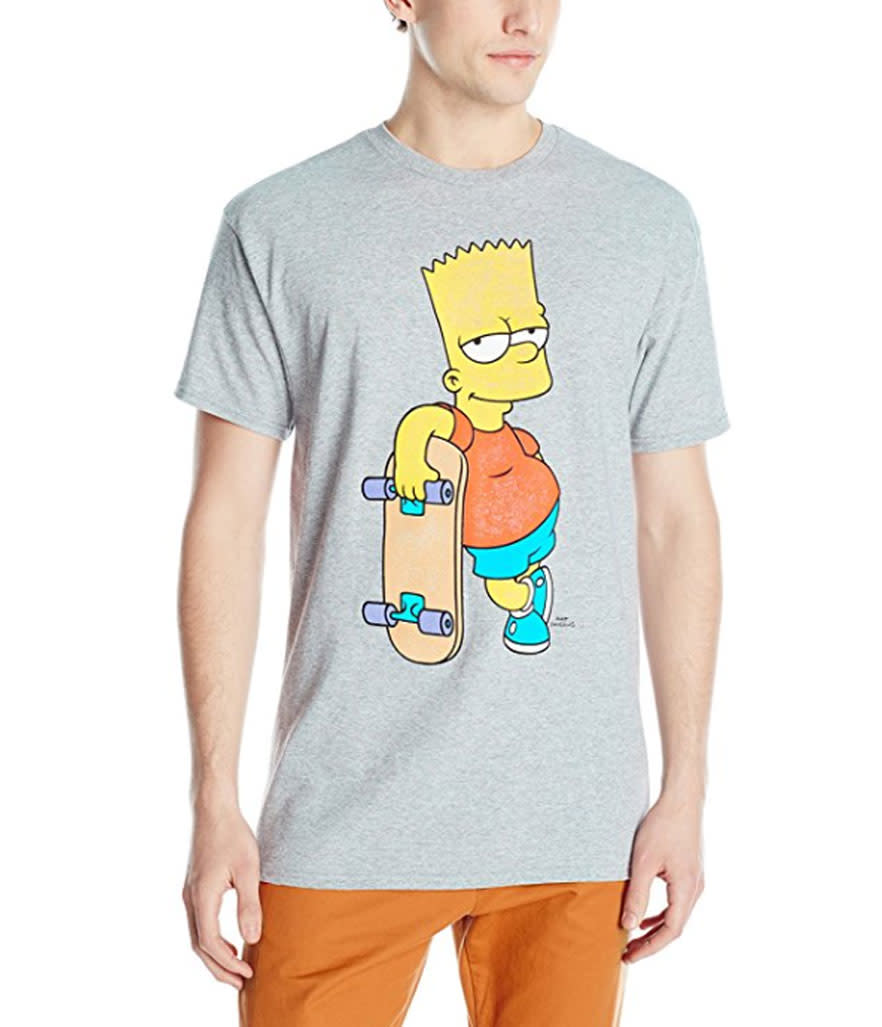 Bart and his skateboard