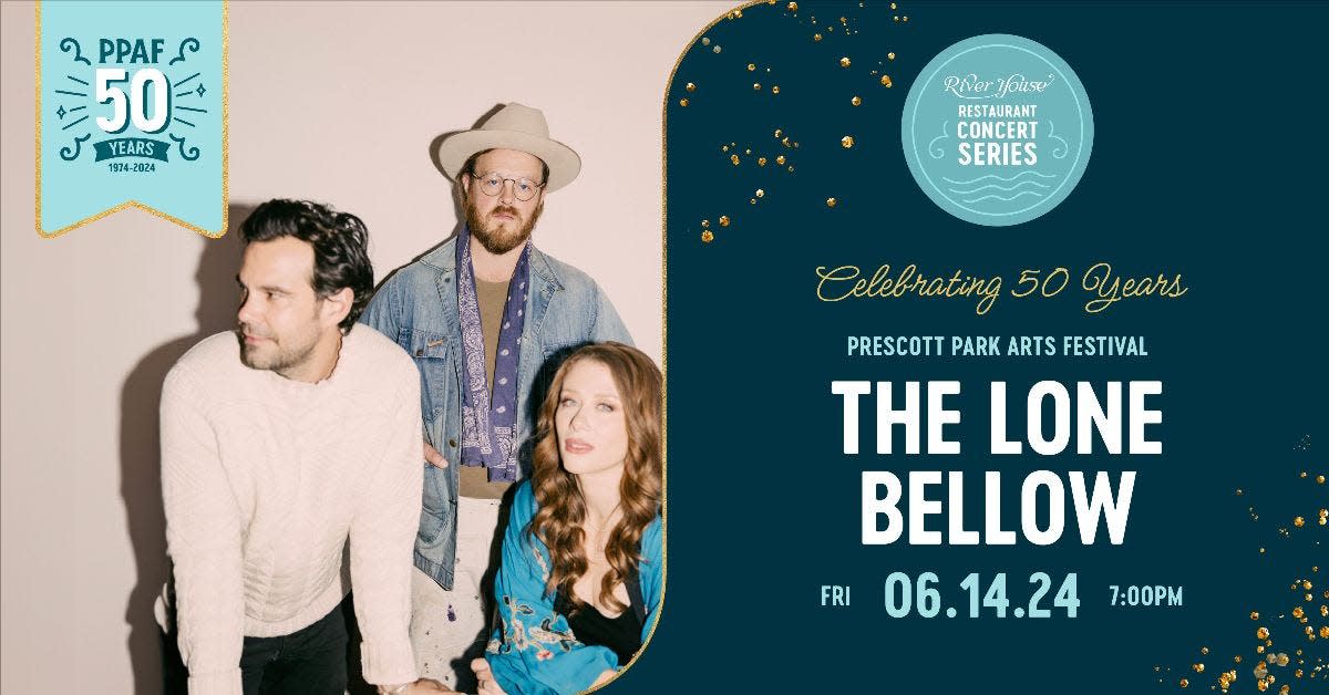 The Lone Bellow will perform at Prescott Park on June 14, 2024.