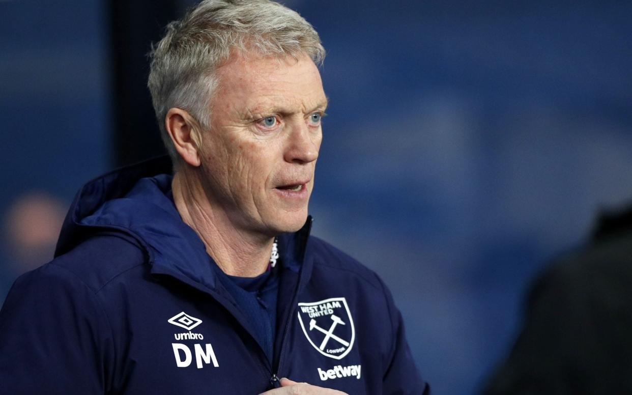 David Moyes on the sidelines at the Etihad - REX