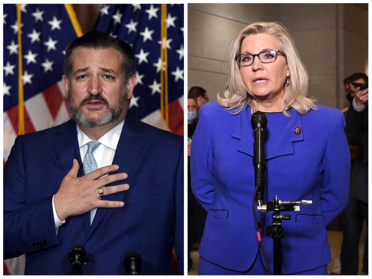 Ted Cruz and Liz Cheney