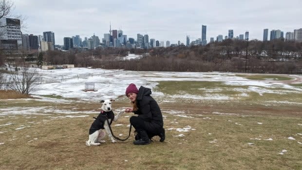 Lindsay McCarthy adopted Poppy in December when she was just six months old. Since then, she says, the mixed-breed dog has been her constant companion. (Lindsay McCarthy - image credit)