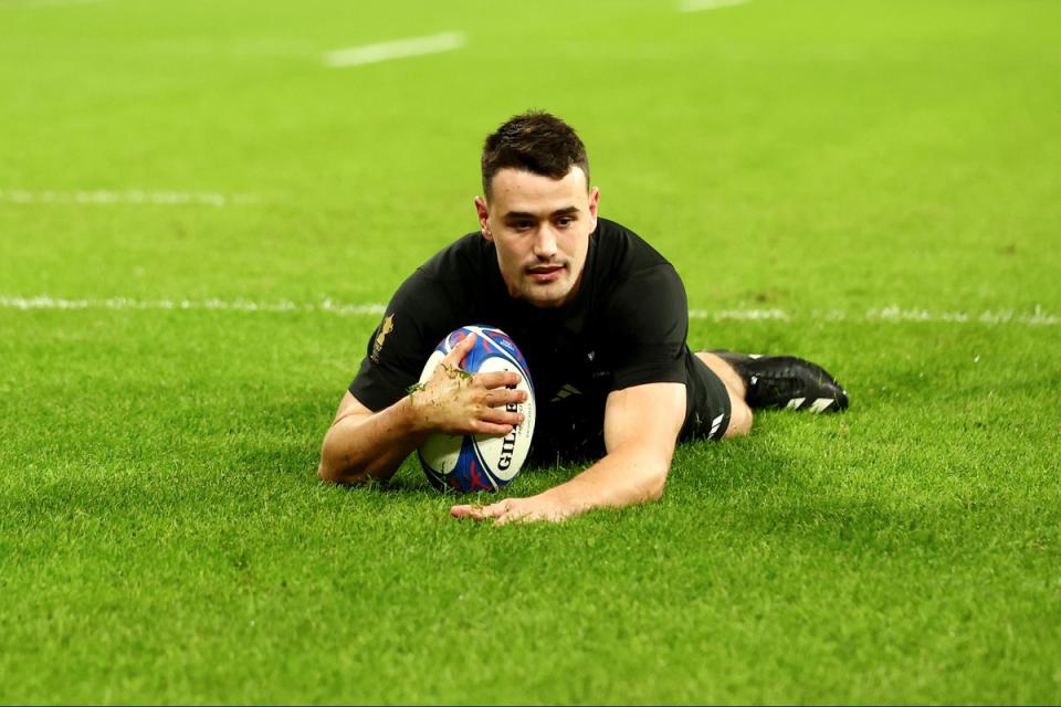 Will Jordan scored three tries in New Zealand’s thumping semi-final win over Argentina  (Getty Images)