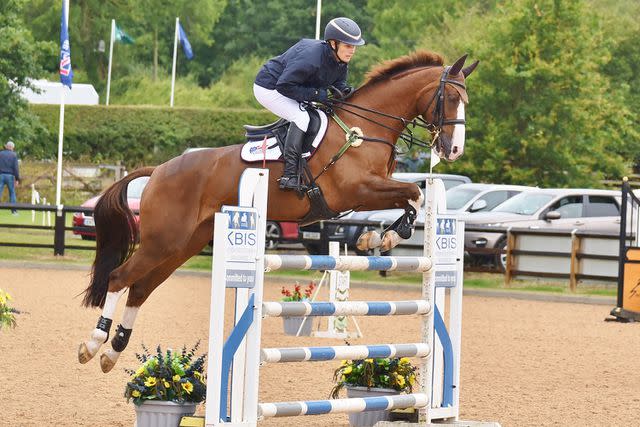 <p>AL123 / SplashNews.com</p> Zara Tindall rides Class Affair during the Aston le Walls International eventing competition on July 7, 2024.