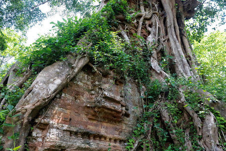 Sambor Prei Kuk temple, an archaeological site of Ancient Ishanapura, is seen in Kampong Thom province, Cambodia May 20, 2017. REUTERS/Stringer S