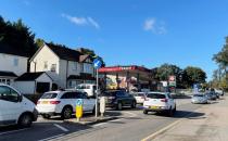 Vehicles queue to refill outside a Texaco fuel station in Hemel Hempstead