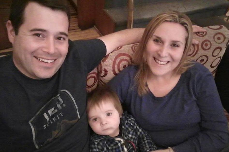 Fernando Santilli pictured with his wife, Jessica Gopar, and child (Jessica Gopar)