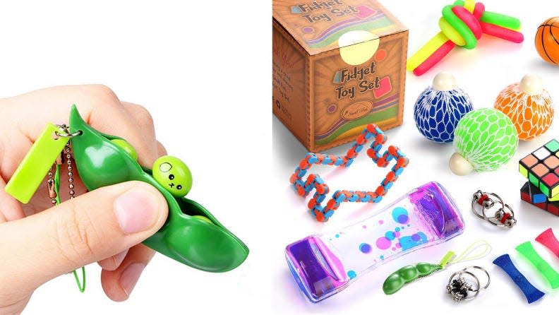 Keep your restless hands busy with the Small Fish Sensory Fidget Toys Set.