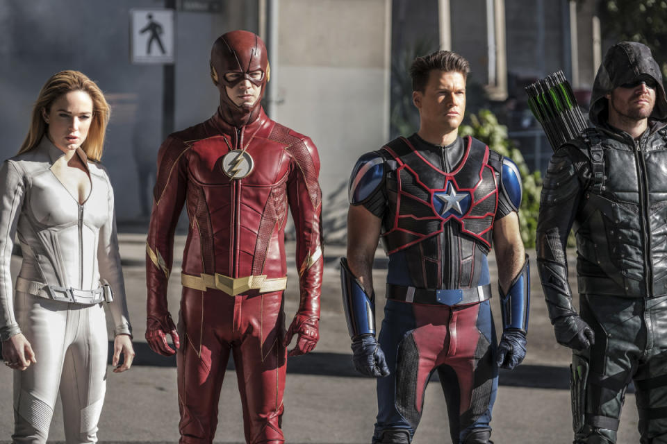 The CW’s army of DC-derived superheroes will be invading SDCC. (Photo: Bettina Strauss/The CW)