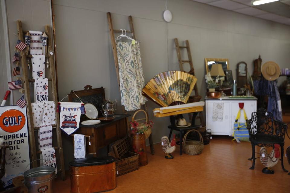 Antique items can be found throughout Past Presents, 900 N. Kansas Ave., in Topeka.