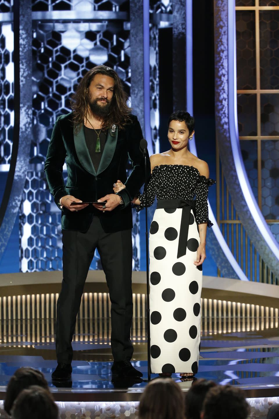 Jason Momoa and Zoë Kravitz