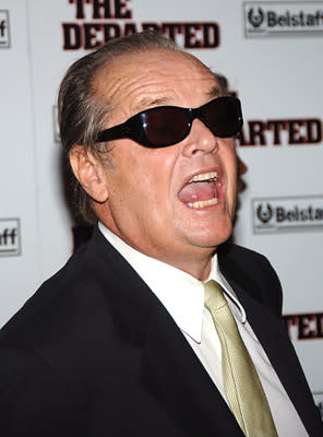 Jack Nicholson at the New York premiere of Warner Bros. Pictures' The Departed