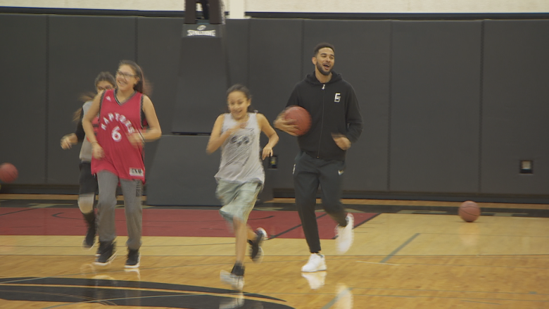 Shooting hoops with the Raptors: Northern Manitoba community team in T.O. for tourney