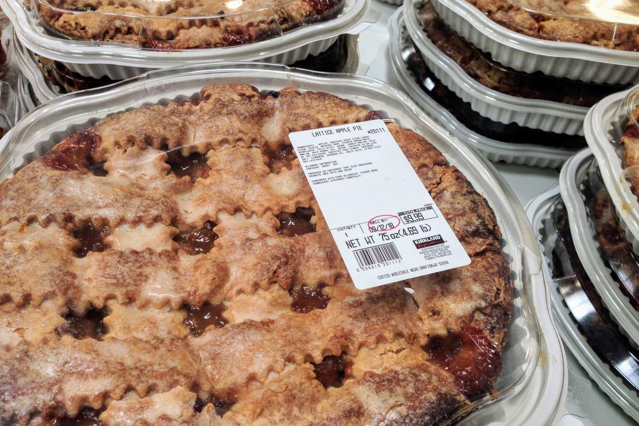 Lattice apple pie at Costco