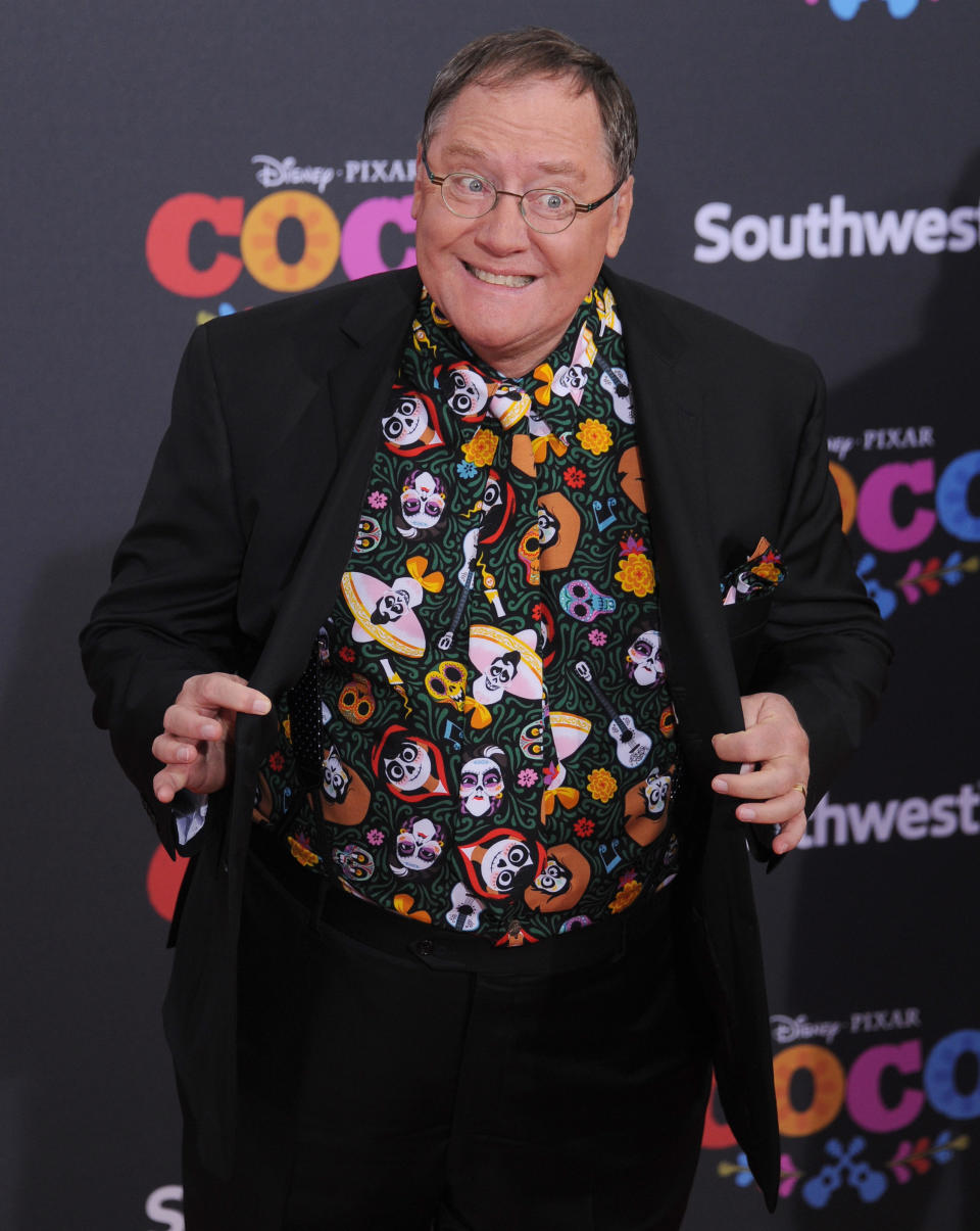 LOS ANGELES, CA – NOVEMBER 08: John Lasseter arrives at the premiere of Disney Pixar’s ‘Coco’ at El Capitan Theatre on November 8, 2017 in Los Angeles, California. (Photo by Gregg DeGuire/WireImage)