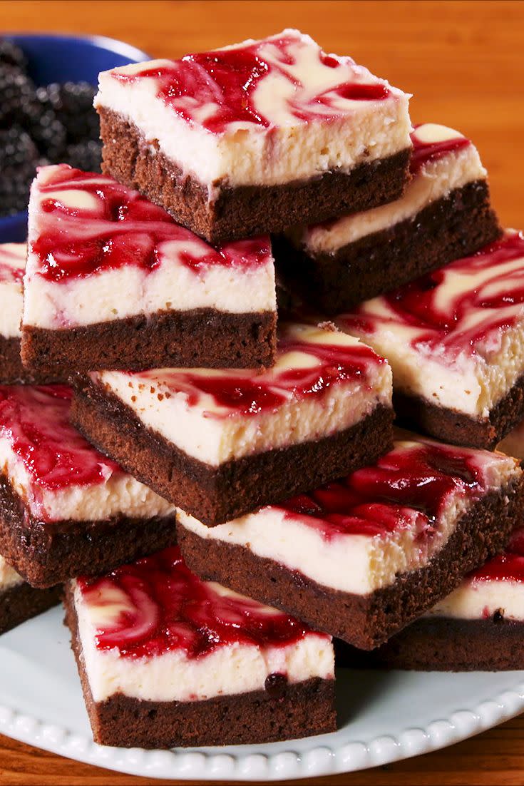 Blackberry Cheesecake Brownies