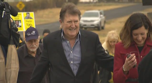 Hinch released after 50 days in jail for contempt of court. Photo: 7News