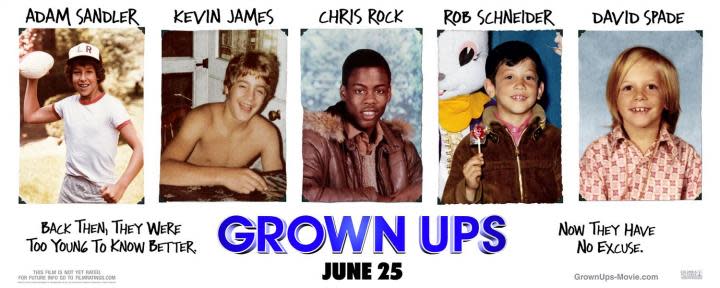 Movie: Grown Ups, Adam Sandler, Kevin James, Chris Rock, et al