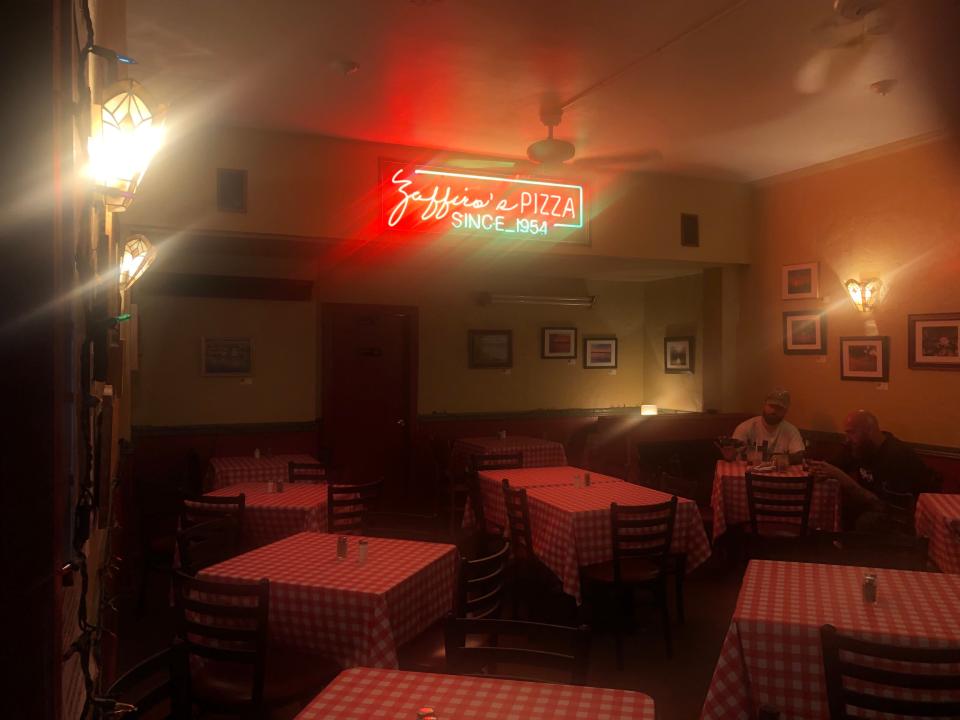 Zaffiro's Pizza was nearly empty at 9 p.m. Tuesday, July 16, 2024.