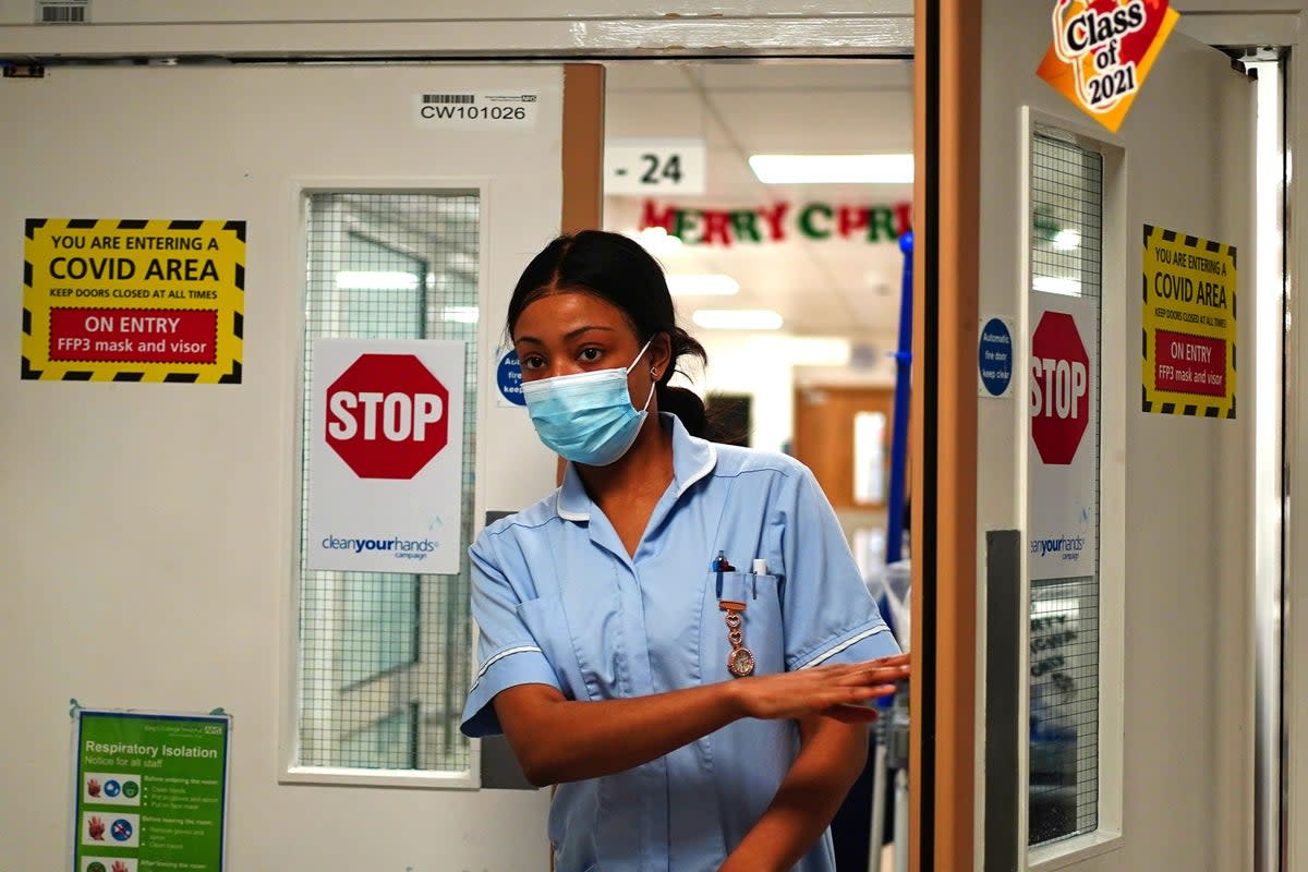 An NHS hospital has asked visitors and patients to wear face masks in all clinical areas (File picture) (PA Archive)