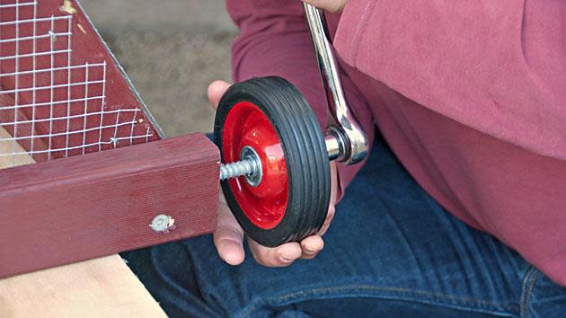 Build a moveable chicken coop