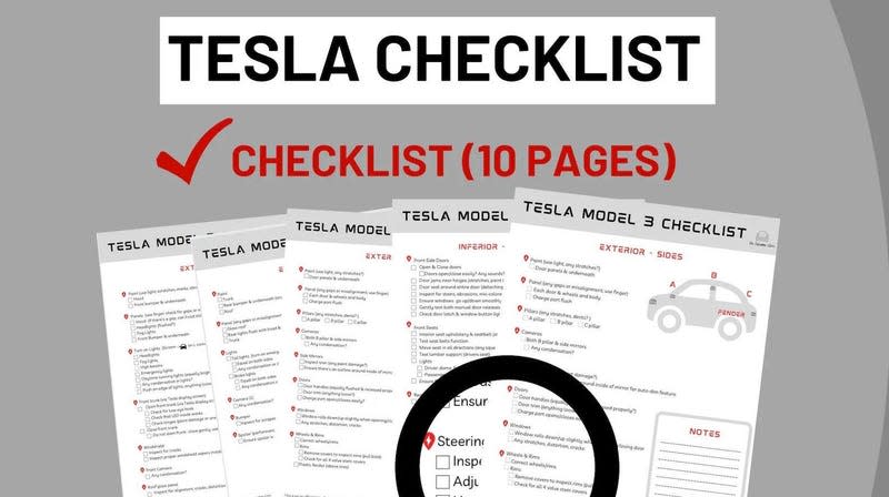 Image: Etsy (<a class="link " href="https://www.etsy.com/listing/1690585955/tesla-cybertruck-delivery-checklist" rel="nofollow noopener" target="_blank" data-ylk="slk:Other;elm:context_link;itc:0;sec:content-canvas">Other</a>)