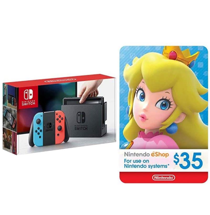 Switch + $35 Nintendo eShop Gift Card