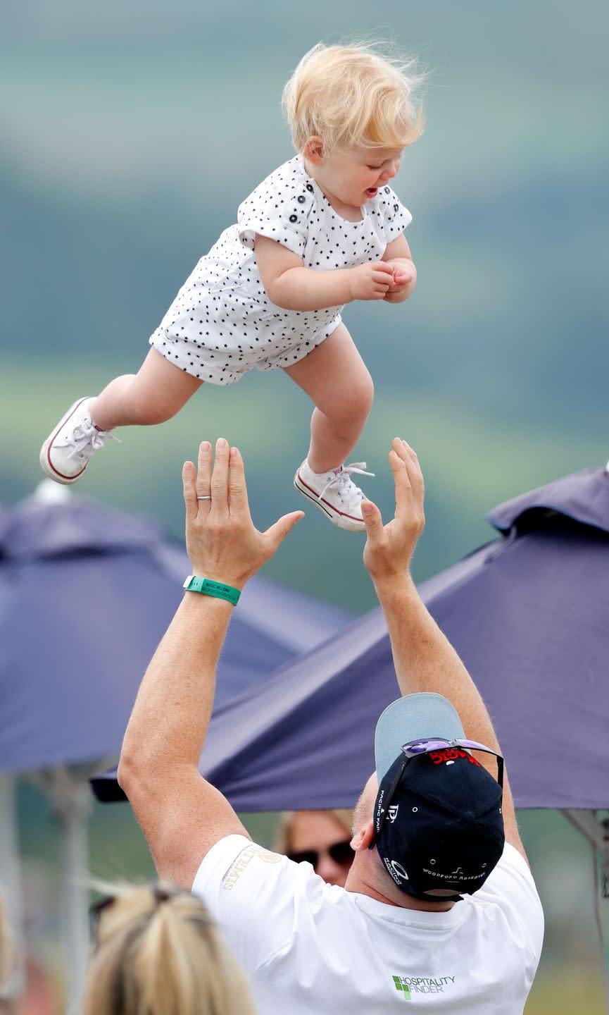 Tindall Tossed His Baby Daughter in the Air