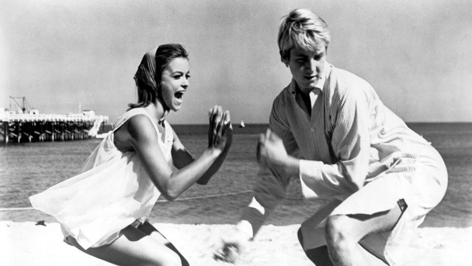 Ed Garner and actress Patti Chandler in a promotional photo for 1964’s ‘Pajama Party’ - Credit: Everett