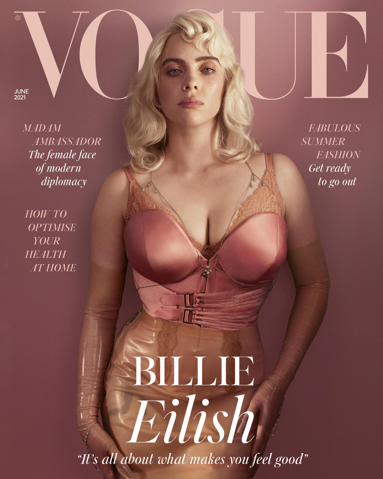 Billie Eilish British Vogue Cover (Craig McDean)