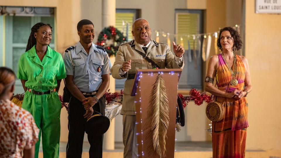 Naomi Thomas (SHANTOL JACKSON), Marlon Pryce (TAHJ MILES), Selwyn Patterson (DON WARRINGTON) and Catherine Bordey (ELIZABETH BOURGINE)