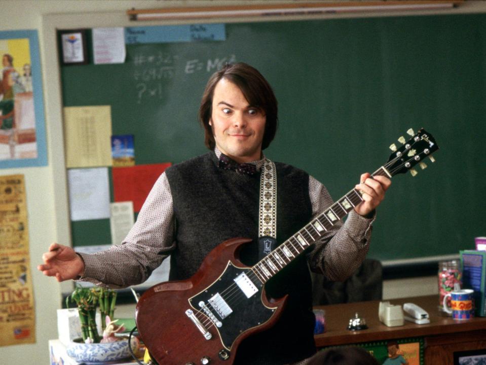 Jack Black as Dewey Finn in School of Rock (Paramount Pictures)