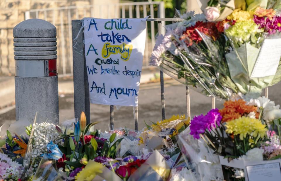 Khayri McLean was stabbed outside his school gates (Danny Lawson/PA) (PA Wire)