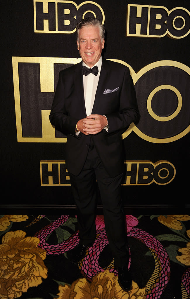 <p>Actor Christopher McDonald hit the floral-print carpet as he headed into the HBO party. </p>