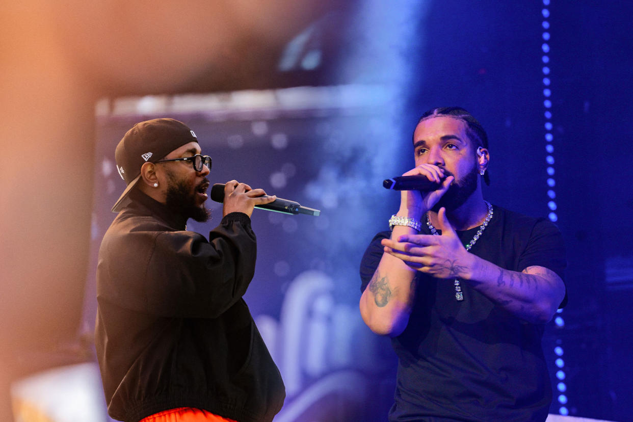 Kendrick Lamar and Drake Photo illustration by Salon/Getty Images