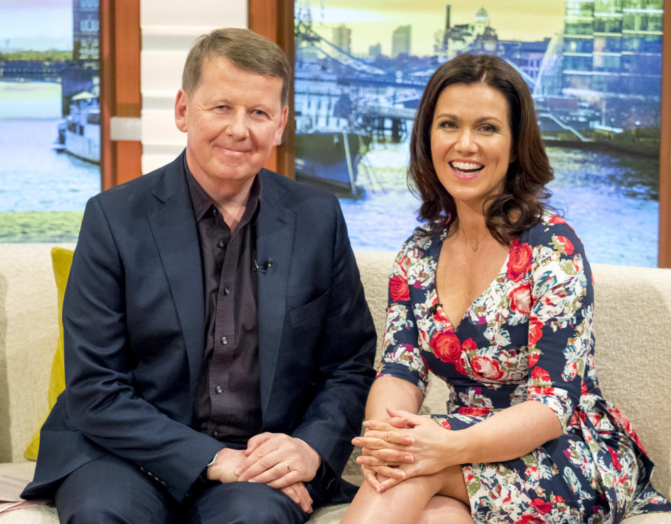 Bill Turnbull with Susanna Reid on 'Good Morning Britain' in 2016. (Shutterstock)