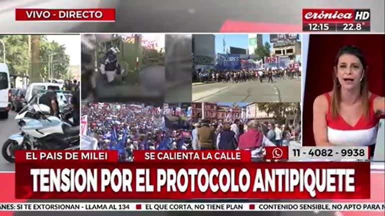 La periodista se retiró en vivo del programa