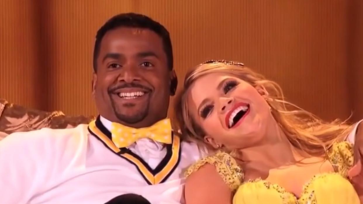  Alfonso Ribeiro and Witney Carson performing on Dancing with the Stars. 