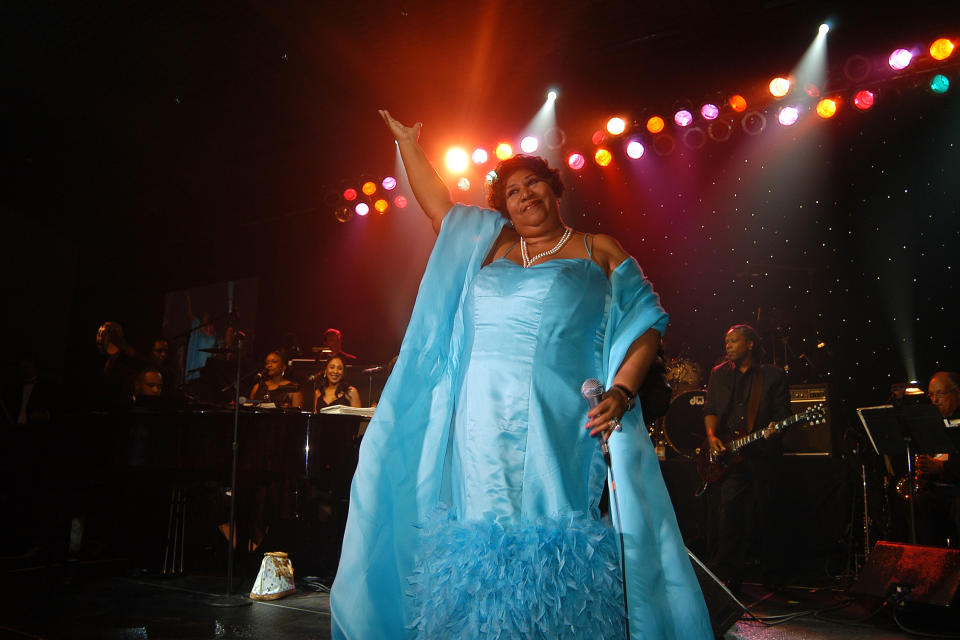 Aretha Franklin at the Inaugural Celebration to Benefit the Steven J. Ross Scholarship Fund in 2006.