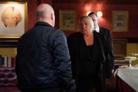<p>Sharon is quick to give Phil a piece of her mind.</p>