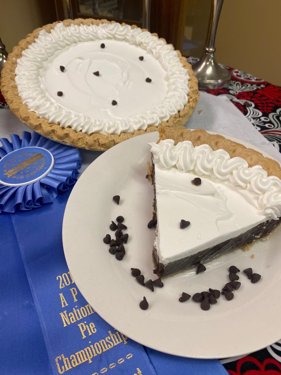 The award-winning Slap Yo Mama Chocolate Cream Pie at The Pie Folks.