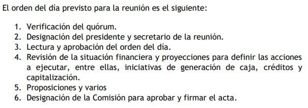 Anuncio de la Asamblea Extraordinaria de Tigo-UNE el 30 de mayo de 2023