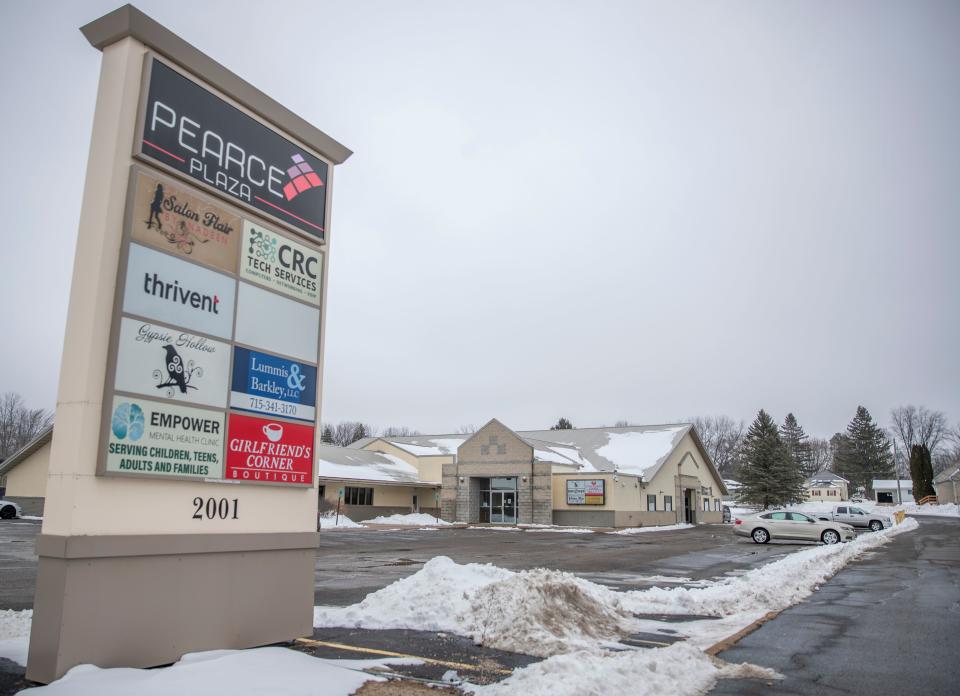 The Pearce Plaza business complex at 2001 S. Central Ave. in Marshfield, pictured on Jan. 24, holds multiple small businesses. The building was once home to the popular Sirloin Stockade restaurant, which opened on Oct. 21, 1974.