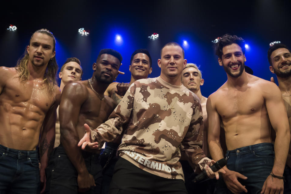 Channing Tatum and magic mike dancers in Melbourne