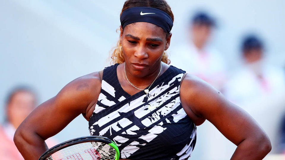 Serena Williams in action at the French Open. (Photo by Clive Brunskill/Getty Images)