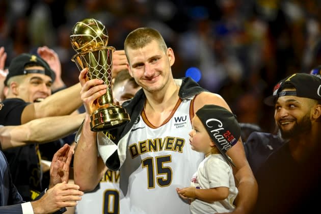 DENVER NUGGETS VS MIAMI HEAT, NBA PLAYOFFS - Credit: Aaron Ontiveroz/The Denver Post via Getty