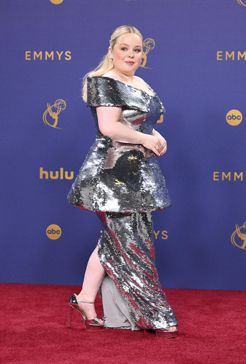 Nicola Coughlan at the 76th Primetime Emmy Awards held at Peacock Theater on September 15, 2024 in Los Angeles, California.