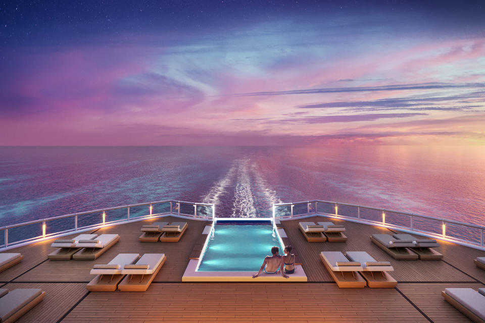 Norwegian Viva will boast a redefined The Haven by Norwegian, NCL&#39;s ultra-premium keycard only access ship-within-a-ship concept. The Haven&#39;s public areas and 107 suites will feature an expansive sundeck, a stunning infinity pool overlooking the ship&#39;s wake and an outdoor spa with a glass-walled sauna and cold room.