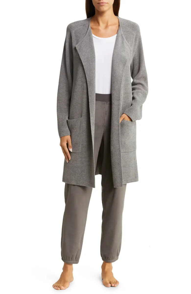 Barefoot Dreams CozyChic Ultra Lite Open Front Cardigan. Image via Nordstrom.